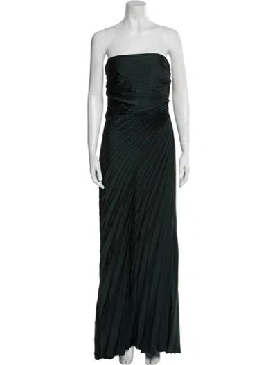 Pre-owned A.l.c Strapless Long Dress W/ Tags In Green
