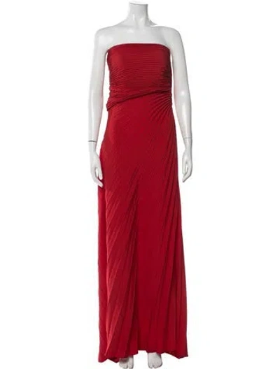 Pre-owned A.l.c Strapless Long Dress W/ Tags In Red