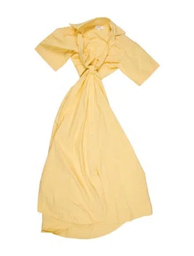 Pre-owned A.l.c Strapless Long Dress In Yellow