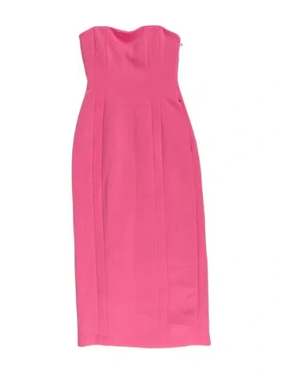 Pre-owned A.l.c Strapless Midi Length Dress W/ Tags In Pink