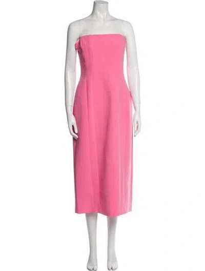 Pre-owned A.l.c Strapless Midi Length Dress W/ Tags In Pink