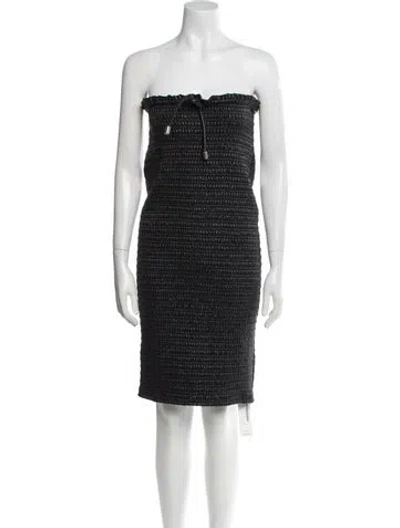 Pre-owned A.l.c Strapless Mini Dress In Black