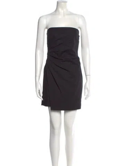 Pre-owned A.l.c Strapless Mini Dress In Black