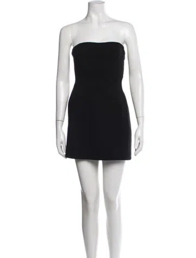 Pre-owned A.l.c Strapless Mini Dress In Black