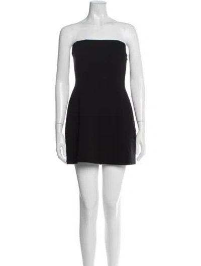 Pre-owned A.l.c Strapless Mini Dress In Black