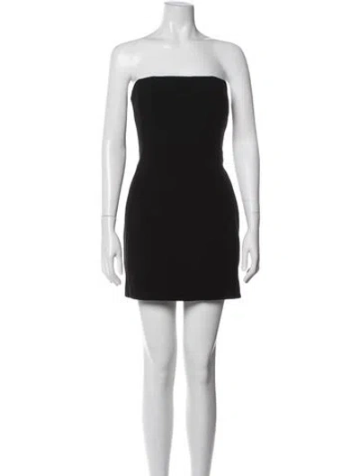 Pre-owned A.l.c Strapless Mini Dress In Black