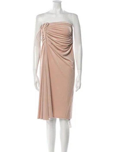 Pre-owned A.l.c Strapless Mini Dress W/ Tags In Brown