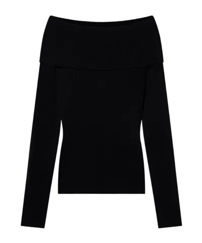 A.l.c Strapless Sweater In Black