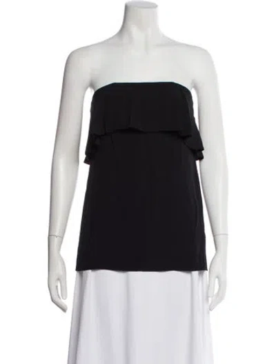 Pre-owned A.l.c Strapless Top In Black