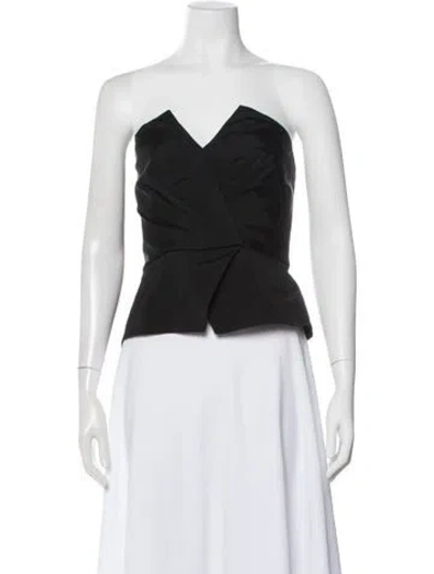 Pre-owned A.l.c Strapless Top In Black