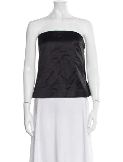 Pre-owned A.l.c Strapless Top In Black