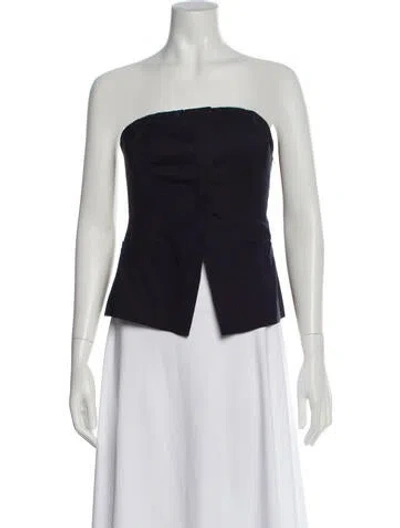 Pre-owned A.l.c Strapless Top In Blue
