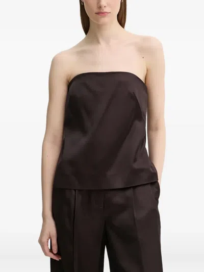A.l.c Strapless Top In Brown