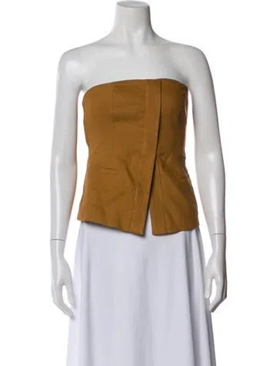 Pre-owned A.l.c Strapless Top In Neutral