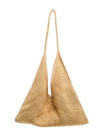 Pre-owned A.l.c Straw Hobo In Neutrals