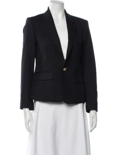 Pre-owned A.l.c Striped Blazer In Black/blue