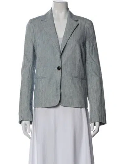 Pre-owned A.l.c Striped Blazer In Blue