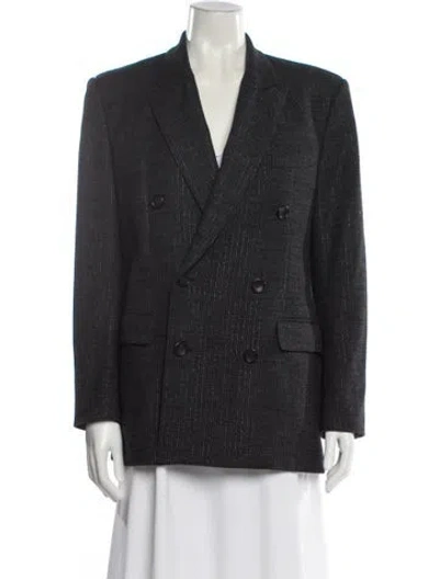 Pre-owned A.l.c Striped Blazer In Gray