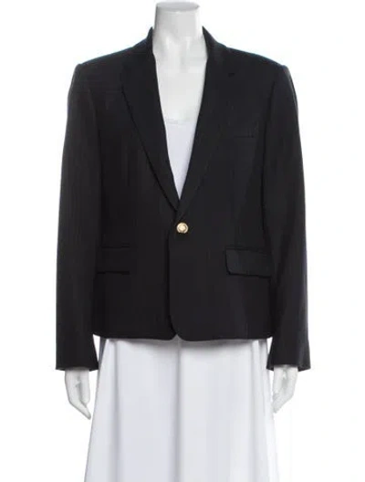 Pre-owned A.l.c Striped Blazer In Gray