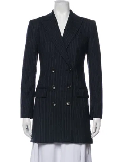 Pre-owned A.l.c Striped Coat In Blue