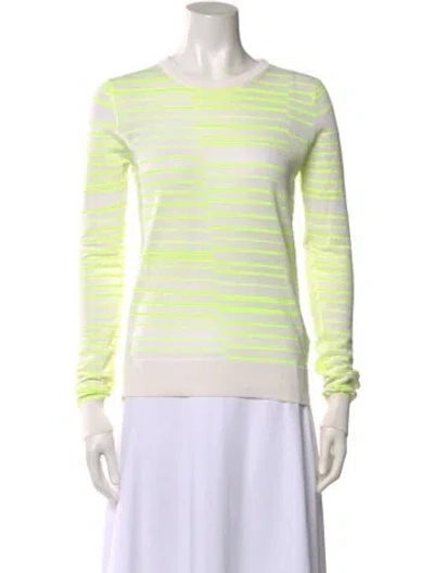 Pre-owned A.l.c Striped Crew Neck Sweater In Multi