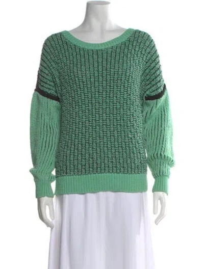 Pre-owned A.l.c Striped Crew Neck Sweater In Multi