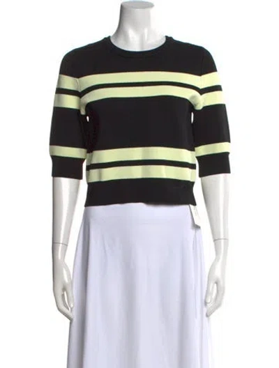 Pre-owned A.l.c Striped Crew Neck Top In Multi