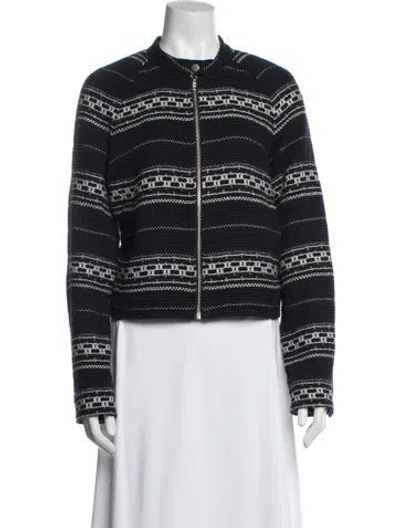 Pre-owned A.l.c Striped Evening Jacket In Blue