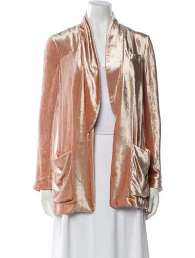 Pre-owned A.l.c Striped Evening Jacket In Pink