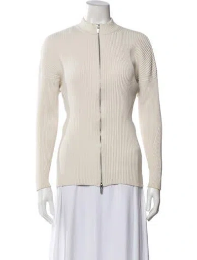 Pre-owned A.l.c Striped Jacket In Neutral
