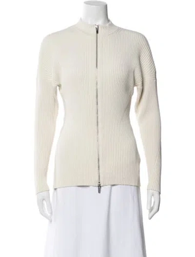 Pre-owned A.l.c Striped Jacket In White