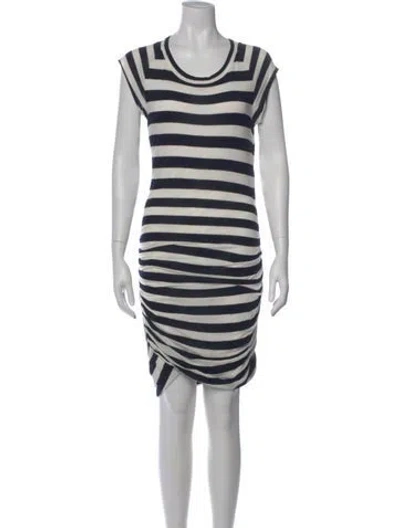 Pre-owned A.l.c Striped Knee-length Dress In Multi