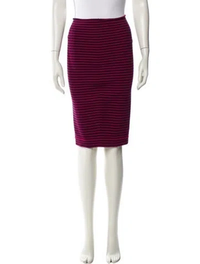Pre-owned A.l.c Striped Knee-length Skirt In Multi