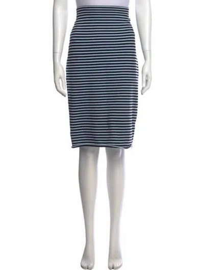 Pre-owned A.l.c Striped Knee-length Skirt In Multi