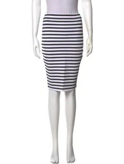 Pre-owned A.l.c Striped Knee-length Skirt In Multi