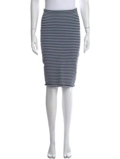 Pre-owned A.l.c Striped Knee-length Skirt In Multi