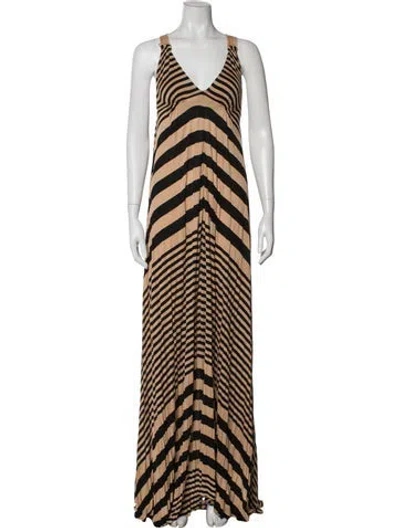 Pre-owned A.l.c Striped Long Dress