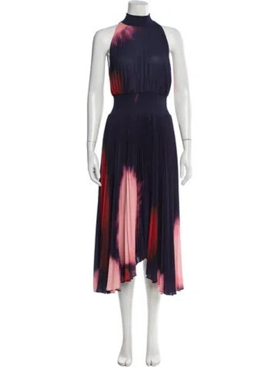 Pre-owned A.l.c Striped Long Dress In Blue