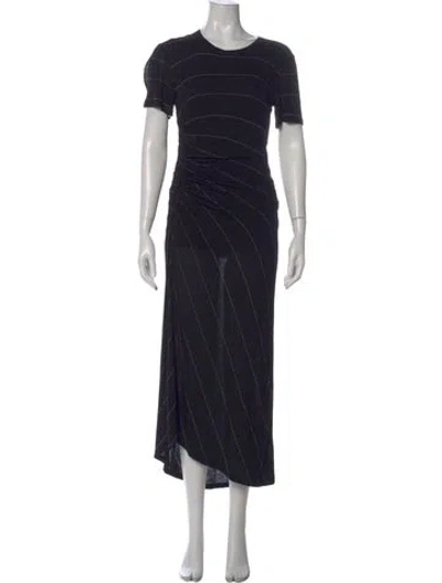 Pre-owned A.l.c Striped Long Dress In Blue