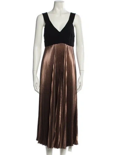 Pre-owned A.l.c Striped Long Dress In Multi
