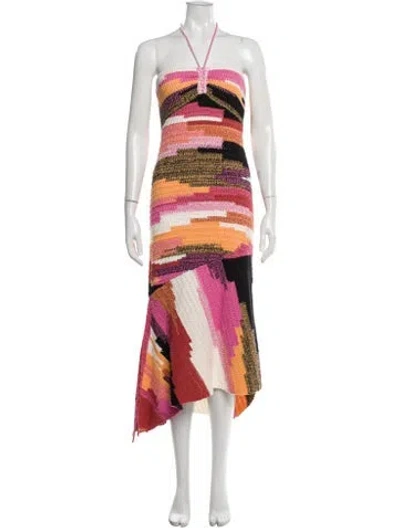 Pre-owned A.l.c Striped Long Dress In Multi