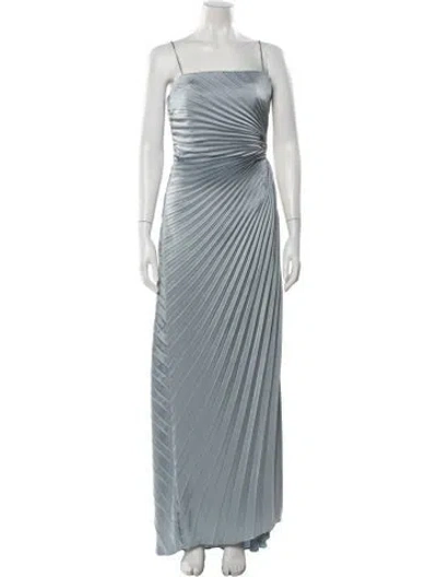 Pre-owned A.l.c Striped Long Dress W/ Tags In Blue
