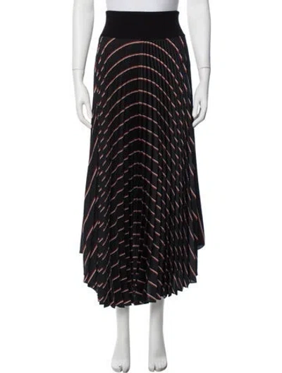 Pre-owned A.l.c Striped Long Skirt In Blue