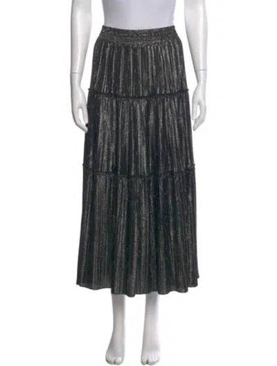 Pre-owned A.l.c Striped Midi Length Skirt