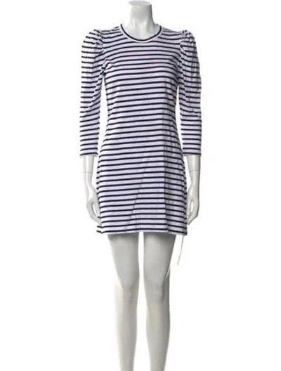 Pre-owned A.l.c Striped Mini Dress In Multi