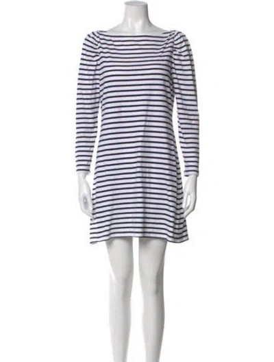 Pre-owned A.l.c Striped Mini Dress In Multi
