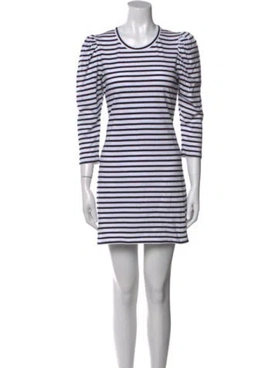 Pre-owned A.l.c Striped Mini Dress In Multi