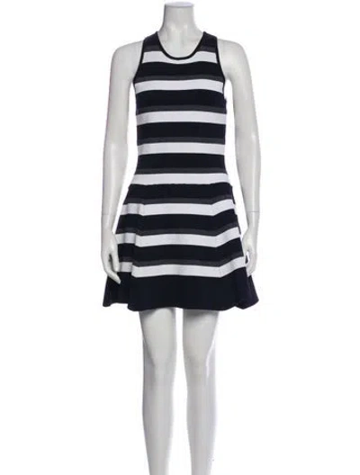 Pre-owned A.l.c Striped Mini Dress In Multi
