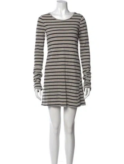 Pre-owned A.l.c Striped Mini Dress In Multi