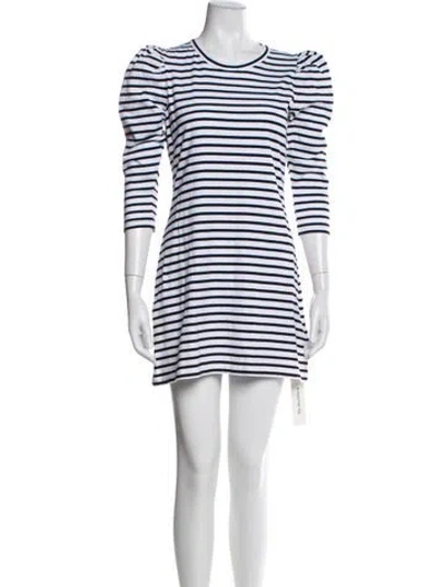 Pre-owned A.l.c Striped Mini Dress In Multi
